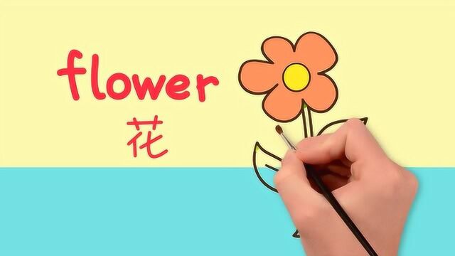 亲子英语绘画:春天花园里开满了鲜花,你们喜欢吗?