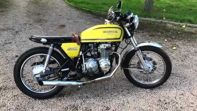 本田早期四缸风冷SOHC版CB400欣赏1977年CB400 Four Brat Bike