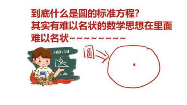 高中数学:圆的标准方程是怎么来的?大掌柜老师4分钟说明