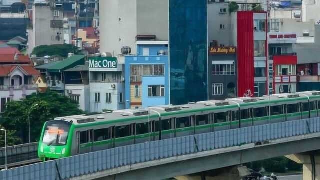 越南首条城轨即将结束试运行正式投产运营,全线由中国企业承建