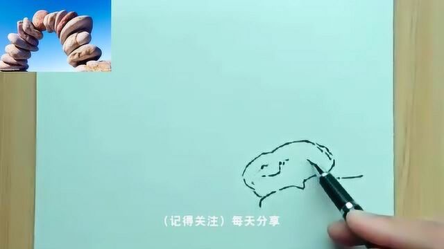 看图画画02,牛人几笔就好了石头!