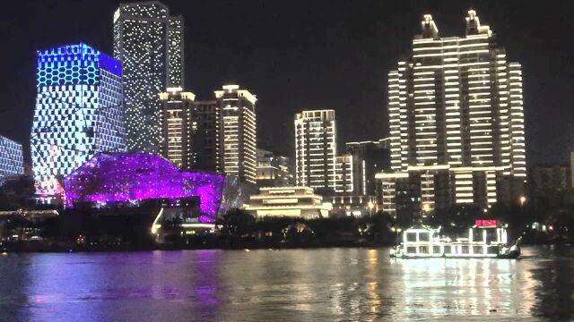 柳江之夜,柳州城市灯光秀,夜景不比二线城市差