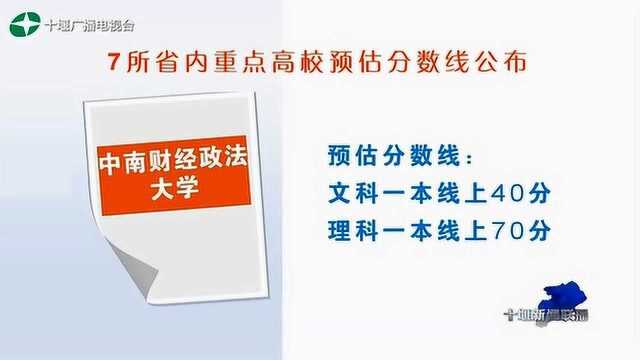 湖北:7所省内重点高校预估分数线公布