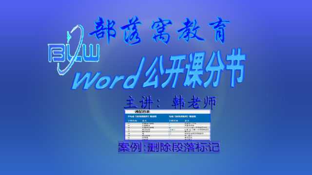 word通配符应用技巧视频:类别查找替换段落标记及任意字符