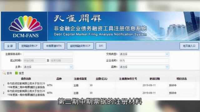 华为拟在境内首次发债 前两期募资60亿