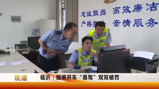 姐弟开车“易驾”双双被罚