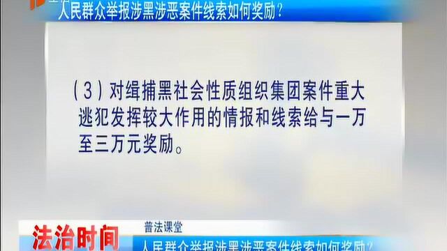 人民群众举报涉黑涉恶案件线索有何奖励?最高可至5万元!