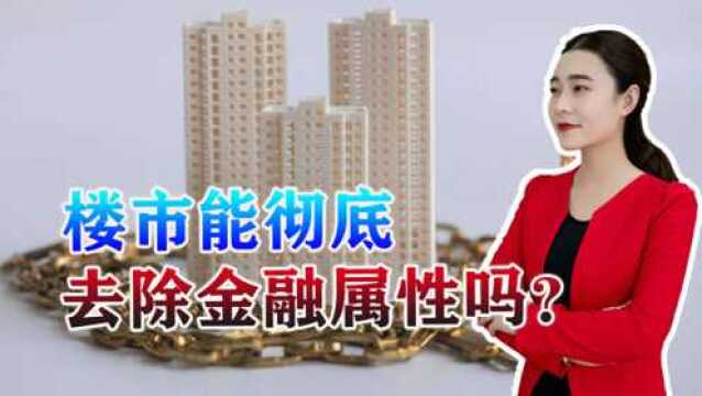 未来几十年,楼市能够彻底去除金融属性吗?3个因素将是阻力