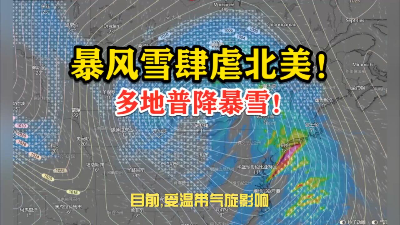 暴风雪肆虐北美!多地普降暴雪!