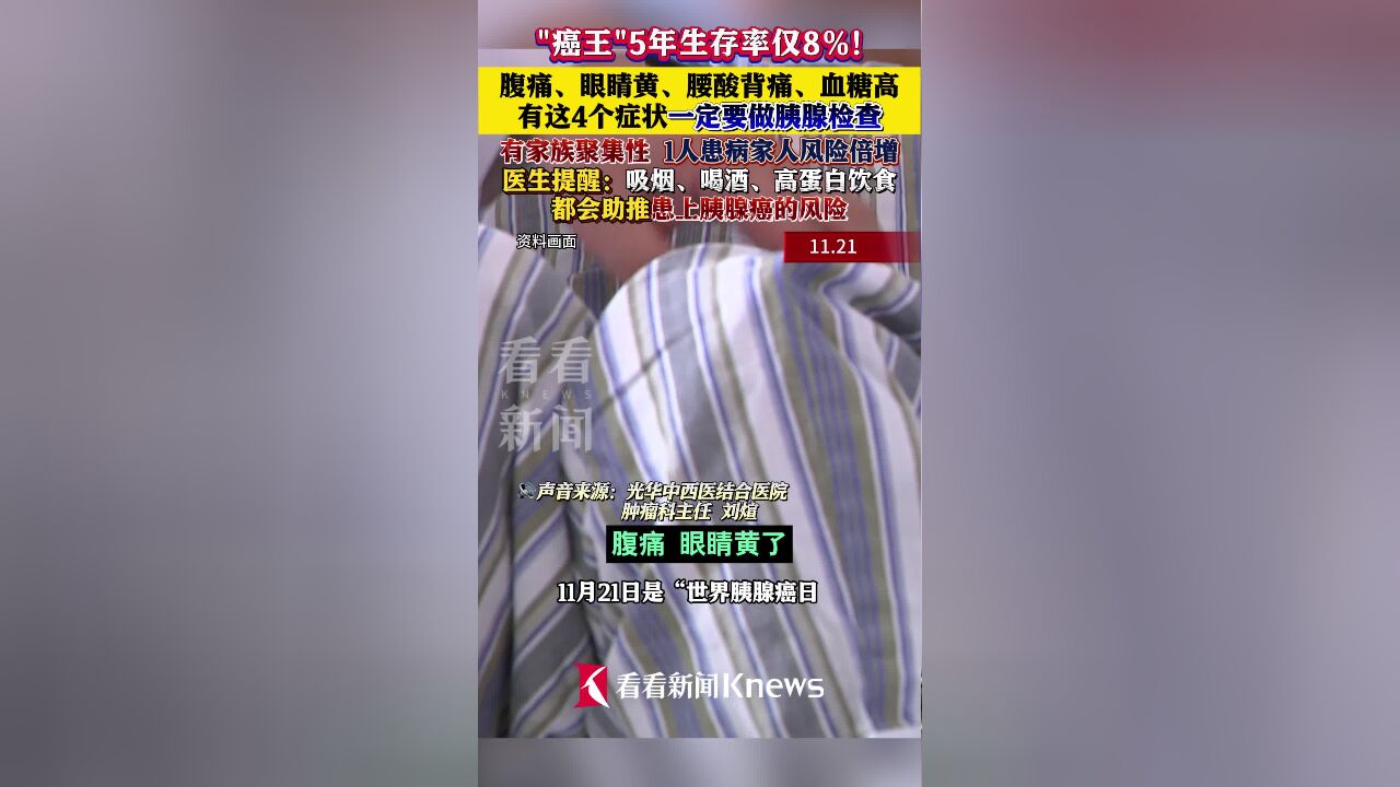 “癌王”5年生存率仅8%!有这4个症状要重视