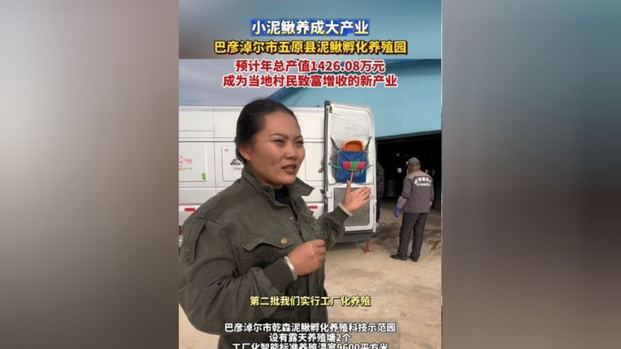 小泥鳅养成大产业,巴彦淖尔市五原县泥鳅孵化养殖园预计年总产值1426.08万元,成为当地村民致富增收的新产业