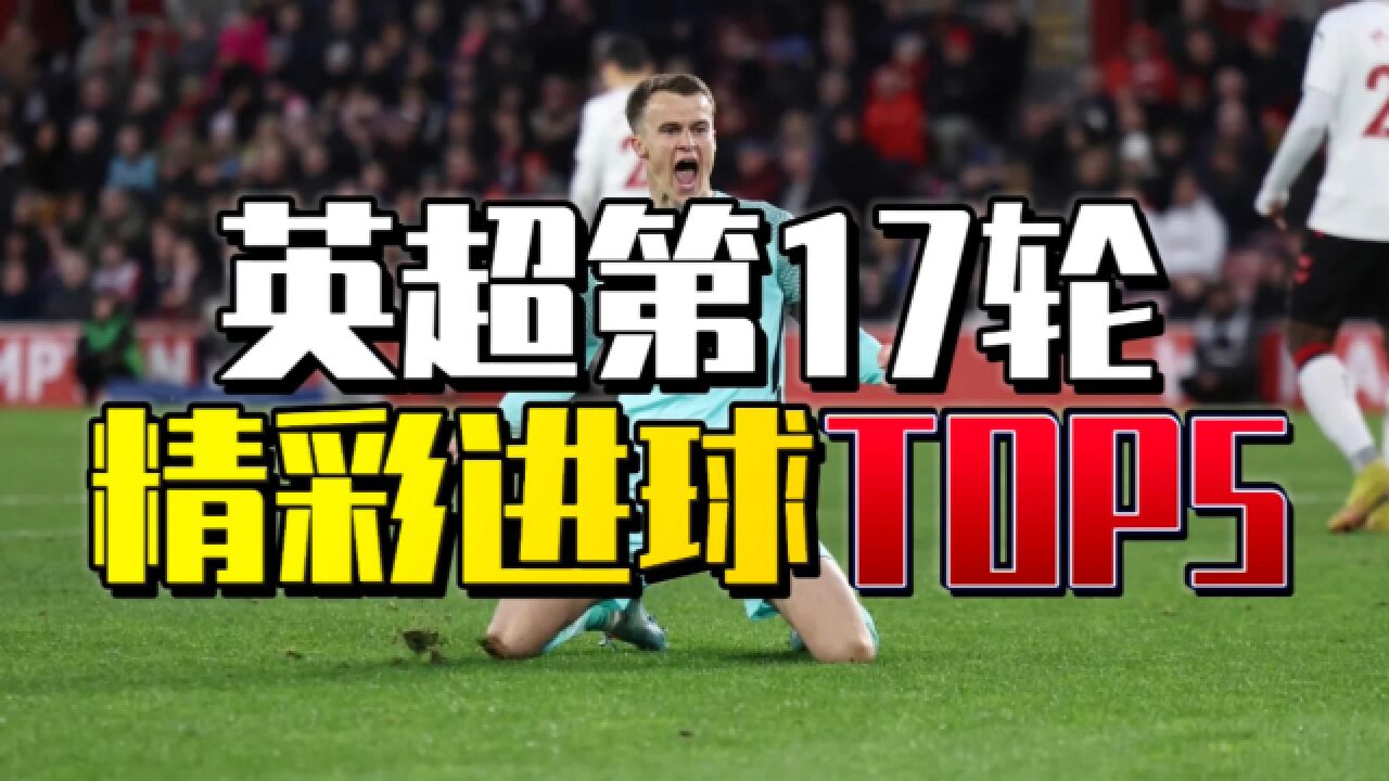 英超第17轮精彩进球TOP5:马希超级世界波直挂死角