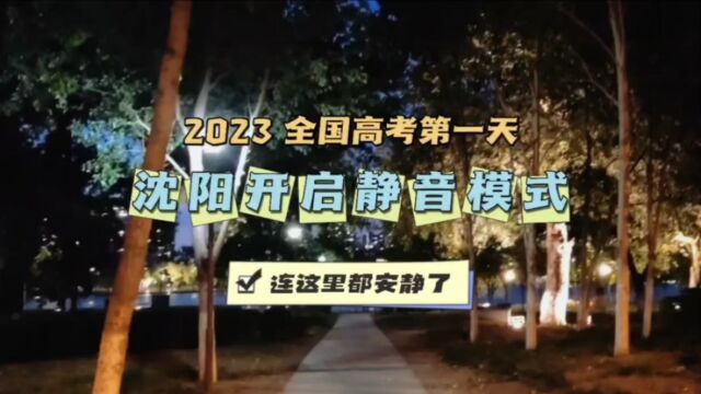 2023 全国高考第一天,沈阳开启静音模式,连这里都安静了