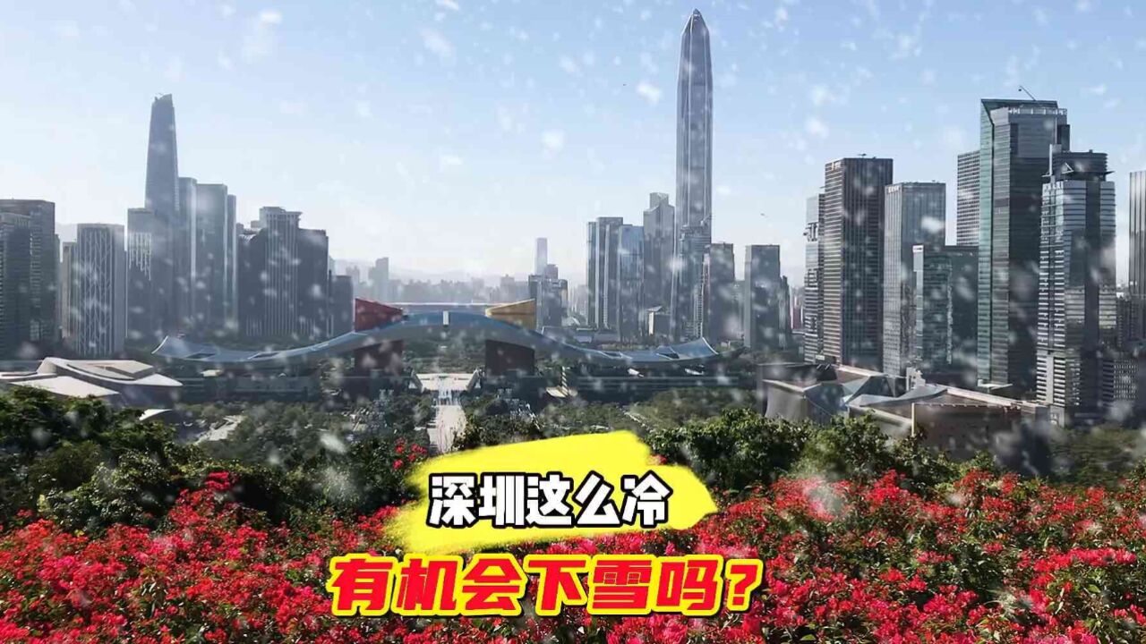 2023年12月21日,深圳最低温度7度,这样下去有机会下雪吗?