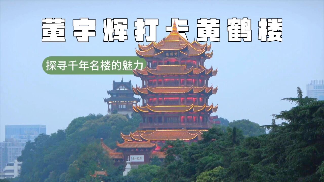 董宇辉打卡黄鹤楼,探寻千年名楼的魅力