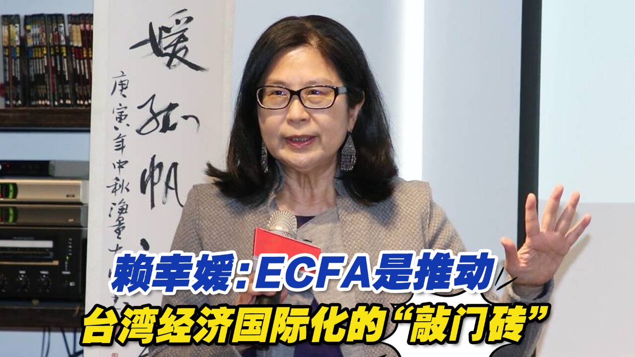 台陆委会前主委赖幸媛:ECFA是推动台湾经济国际化的“敲门砖”