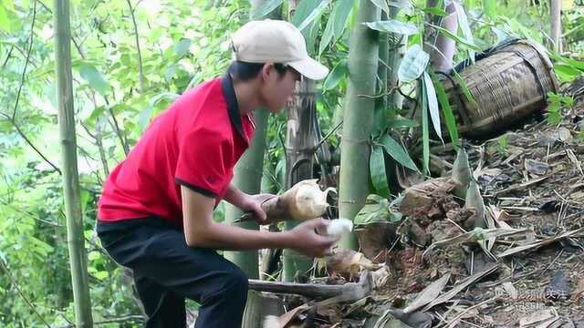 农村人腌制酸竹笋方法,不需添加任何东西,这样一个月后自然发酸