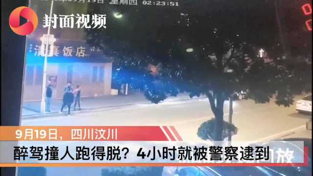 醉驾撞人跑得脱?4小时就被警察逮到