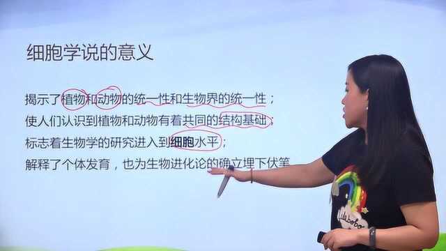 翟思茗高中生物必修1细胞学说的意义和发展