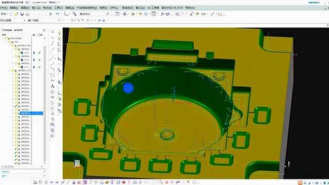 UG编程压铸模热处理前开粗案例2