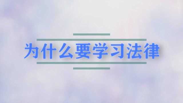 为什么要学习法律