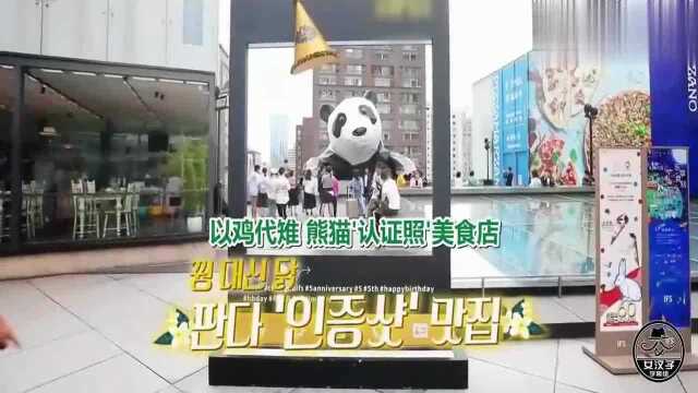 韩国人来成都春熙路看大熊猫,原来是爬楼的大熊猫!