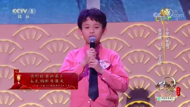 中国诗词大会丨博士生向芝谊VS小学生吴雨曼组合飞花令:东、风