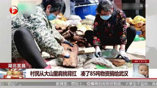 村民从大山里肩挑背打 凑了85吨物资捐给武汉:江南无所有 聊赠一枝春