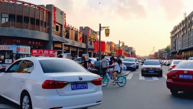 实拍四线城市内蒙古包头市九原区横竖街与健康路,继续看地摊经济