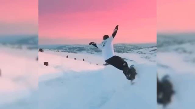 如一幅设计美学的画 是属于自由滑雪的治愈啊!