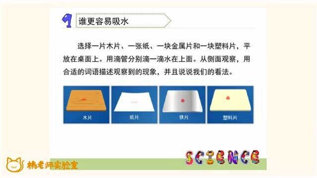 橘老师课堂第177期:[科普]哪种材料更容易吸水