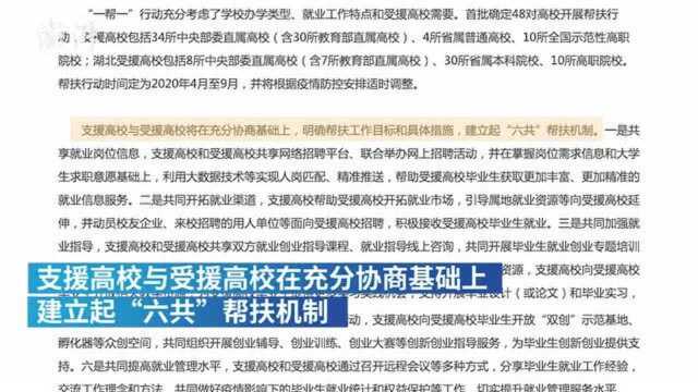 全国高校与湖北结对就业帮扶:北大援武大