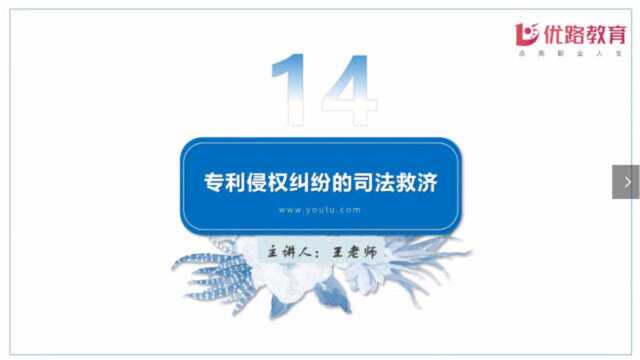 2020《专利法律知识》考点——专利侵权纠纷的司法救济