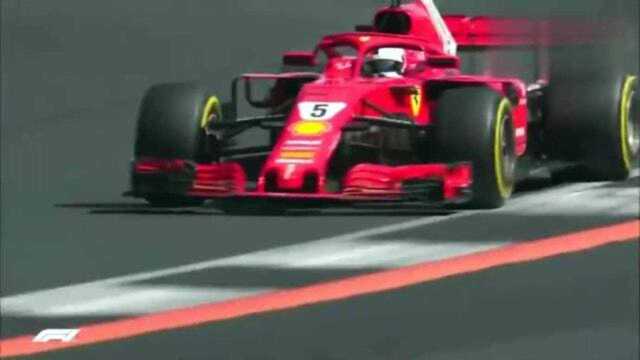 F1比赛回顾:F1英国站正赛最后时刻,法拉利与梅奔四部赛车的缠斗