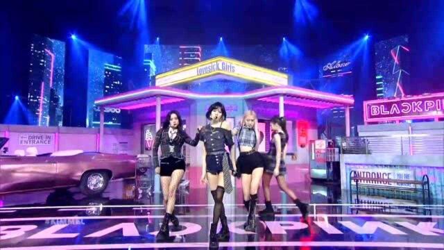 BLACKPINK新歌《LovesickGirls》吉米秀表演舞台