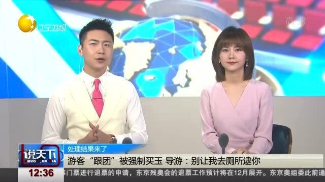 游客“跟团”被强制买玉,导游:别让我去厕所逮你