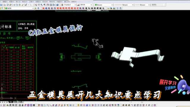 五金模具设计实例教程pressCAD五金模具展开几大知识要点学习