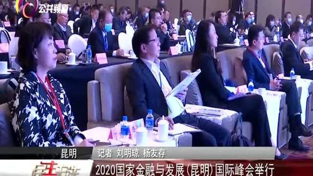 2020国家金融与发展(昆明)国际峰会举行