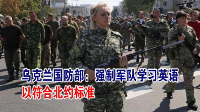 彻底倒向北约?乌克兰国防部:强制军队学习英语,以符合北约标准