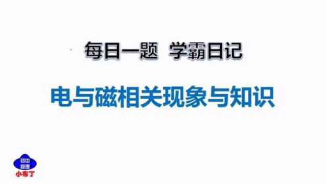 电磁现象,下列实验电与磁相关理解正确的是?中考物理典型例题分析