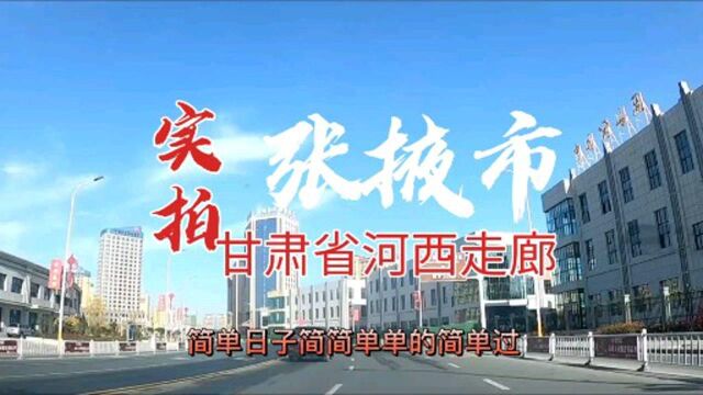 实拍张掖市.塞上江南.金张掖.不望祁连山顶雪.错把张掖当江南