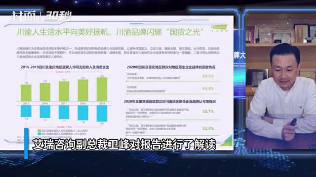 30秒丨川渝品牌闪耀“国货之光” 近七成本地人对本地品牌表示自豪