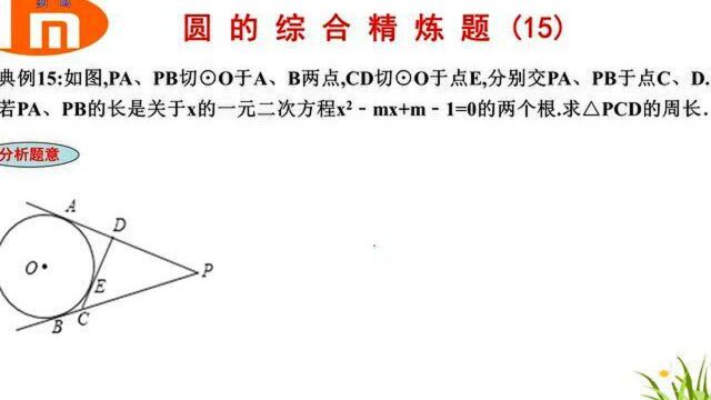 中考真题:圆 的 综 合 精 炼 题 (15)