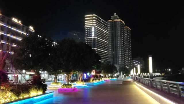 广东省唯一海岛县,南澳县的夜景