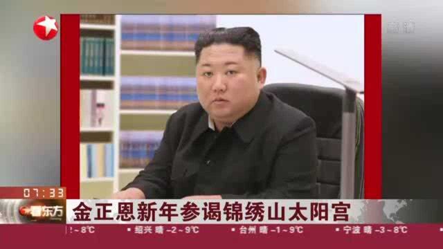 金正恩新年参谒锦绣山太阳宫