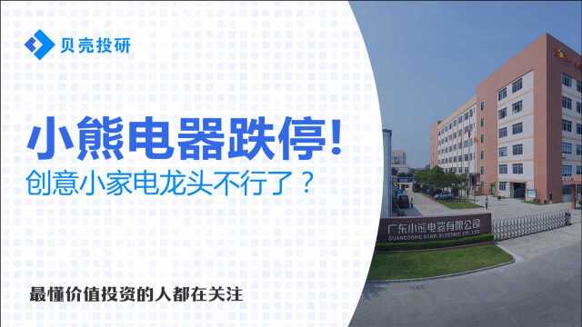 业绩大涨,股价却大跌!小熊电器前景几何?还能否把握优势地位?