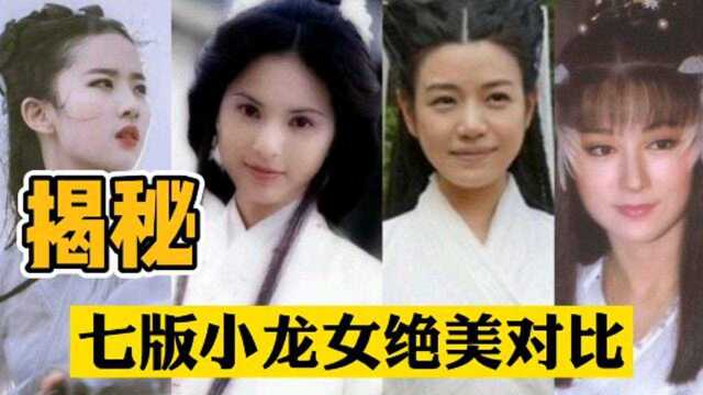 七版小龙女绝美对比,李若彤刘亦菲美若天仙,陈妍希多肉版小龙女!