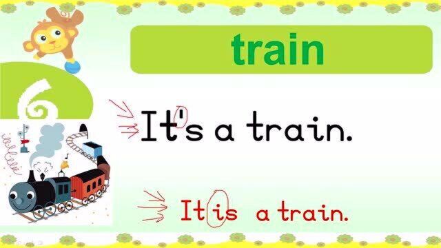 青少版新概念入门级A Unit 7 lesson 1 It's a train连读