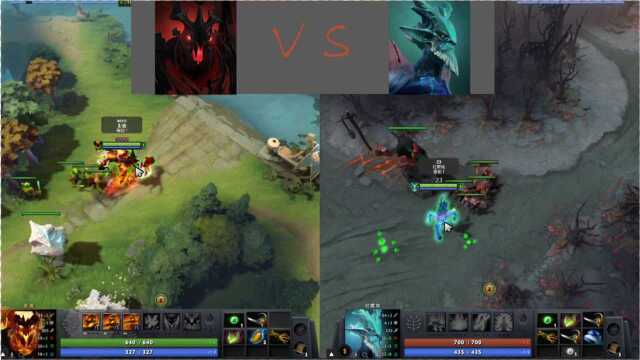 「DOTA2」影魔 vs 拉席克 第一视角