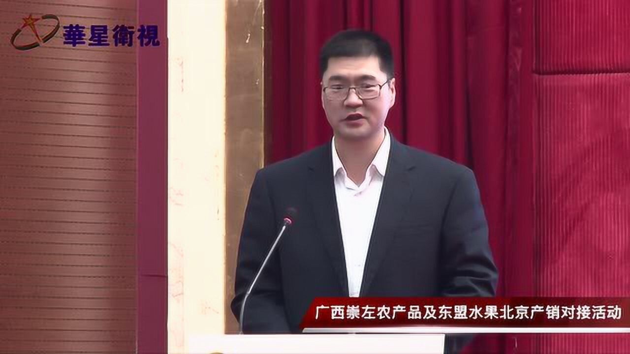 广西崇左农产品及东盟水果北京产销对接活动-凭祥市长武晓辉发言